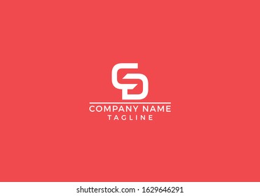 C D CD logo abstract letter initial based icon graphic design in vector editable file.