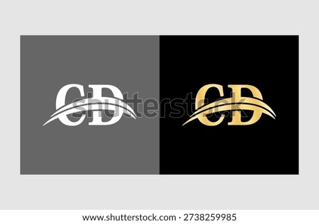 C D Elegant Logo Design Symbolizing Majesty and Superiority with Proven Trustworthiness for Companies. Isolated on white background.