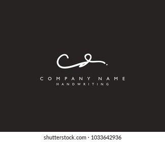 C D Initial Handwriting Logo