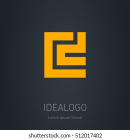C and D initial logo. C and D initial monogram logotype. Vector design element or icon.