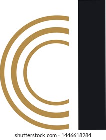 C and D letter logo.