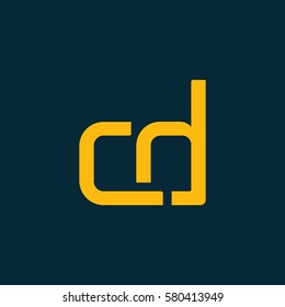 C & D Letter logo design vector element