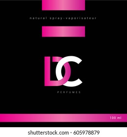 C & D Letter logo design with packaging design vector template