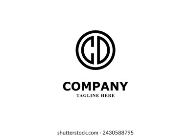 logotipo de letras c y d dentro de un círculo