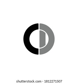 C D Buchstabenvektor. D C Buchstabenvektor. Modernes, einzigartiges Design. Vektorgrafik