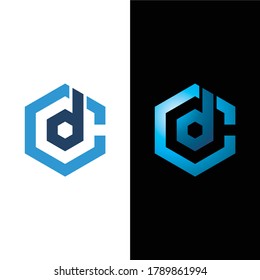 C & D letters Joint logo icon vector template for corporate logo and business card design.