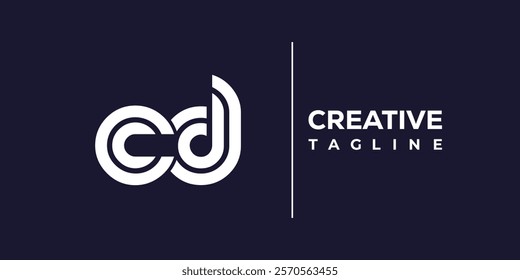 C and D logo design. CD abstract Letters Logo Monogram. This logo design is the process of creating a visual symbol that represents a brand, company, or individual.