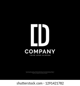 C D logo design template. creative sign. Universal vector icon. - Vector