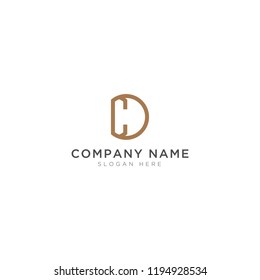 C and D Logo Template Design Vector, Emblem, Design Concept, Creative Symbol, Icon