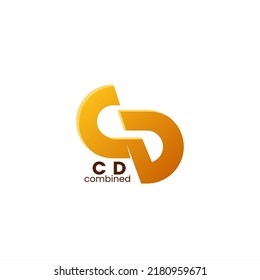 C y D combinaron las letras del logotipo. Monograma de logotipo moderno C y D. Un logotipo de negocios es elegante. Monograma C y D