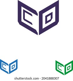 C D MONOGRAM LETTER LOGO DESIGN
