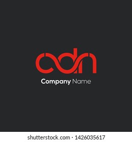 C D N letters joint logo design 