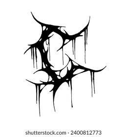 C - DEATH METAL FONT