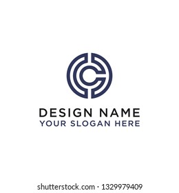 C Design logo, elegant, trendy, artistic alphabet logo icon. - Vector