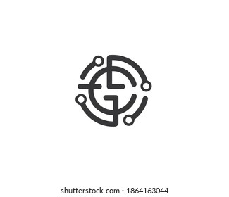 C digital logo design template