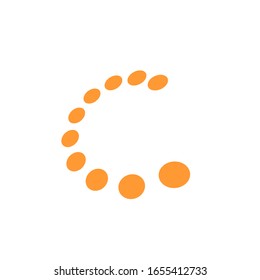 Diseño moderno del logotipo de puntos C