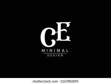 C E, CE Initial Letter Logo design vector template, Graphic Alphabet Symbol for Corporate Business Identity