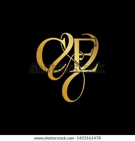 C & E / CE logo initial vector mark