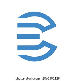 Логотип букв C E. C letter Logo initial