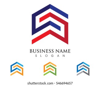 C E Letter Property Logo Template