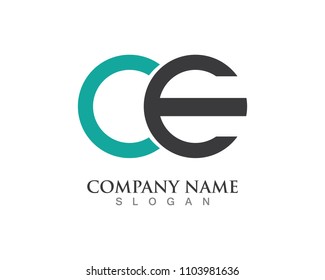 C And E Logo Template