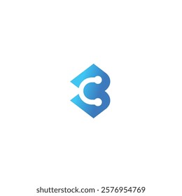 C element technology logotype vector icon
