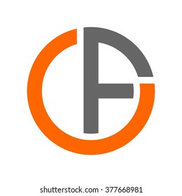 C And F Logo Vector.
