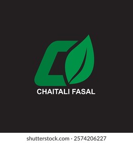 C Farmer logo design with tree laves