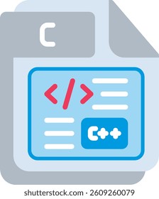 C Flat Illustration Vector Design