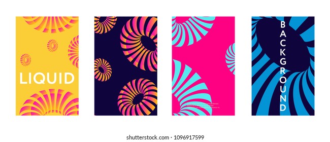 c Fluid shapes composition. Futuristic design posters. Eps10 vector. Gradient colors. 