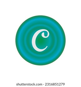 C font letter logo design.