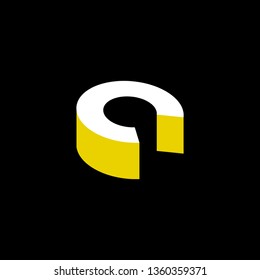 C Font logo. Modern design vector font for title, header, lettering. Corporate Vector abc technology typeface. 