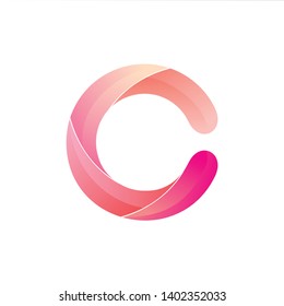 "C" font with a simple and beautiful style