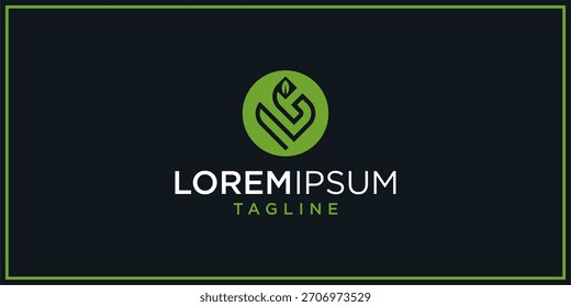 C G Growth Inspiración de diseño de logotipo