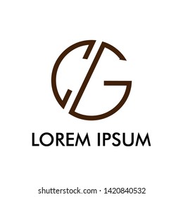 C and G initial letter logo icon for business name or beauty and fashion company