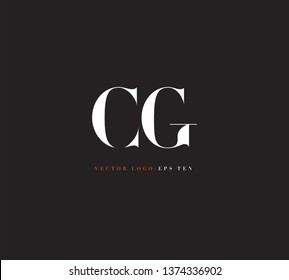 C G letters Joint logo icon vector template for corporate logo and business card design.