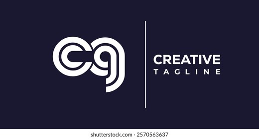 C and G logo design. CG abstract Letters Logo Monogram. This logo design is the process of creating a visual symbol that represents a brand, company, or individual.