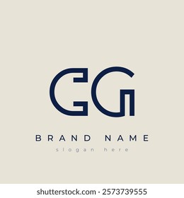 C and G logo design. CG abstract Letters Logo Monogram. This logo design is the process of creating a visual symbol that represents a brand, company, or individual.