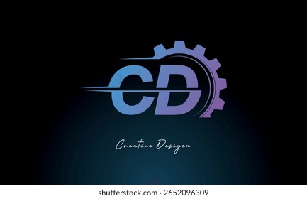 C Gear Fusion Logo – Industrial Tech-Inspired Letter mark Futuristic Industrial Letter Mark Design for Technology and Engineering Brands.