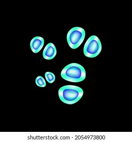 C. Glabrata Candida. Pathogenic Yeast-like Fungi Of The Candida Type Morphological Structure. Vector Illustration