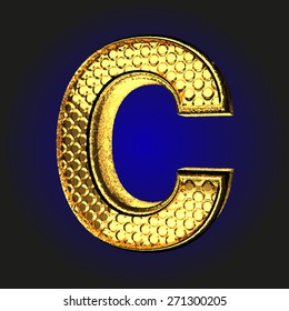 c golden letter