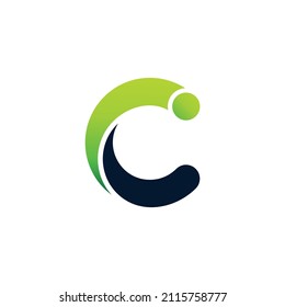 c golf vector logo design template