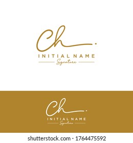 C H CH Initial letter handwriting and signature logo.