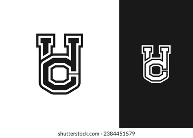 c h diseño de logotipo de monograma