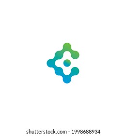 C health  technology logo design