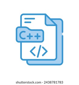 C++ icon vector stock illustration
