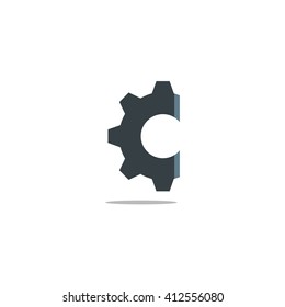C Industrial Logo Design, Abstract Logotype Company