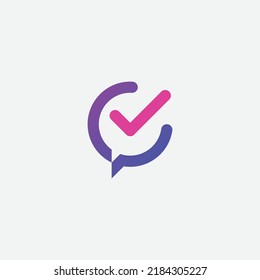 C initial chat logo vector symbol. eps