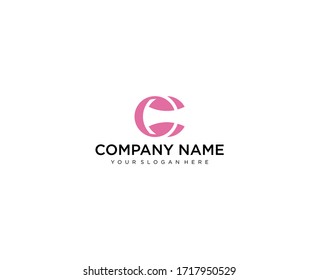 C C Initial handwriting logo vector. Hand lettering for designs.