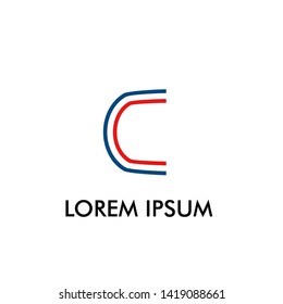 C initial letter for business name, technology or sport company